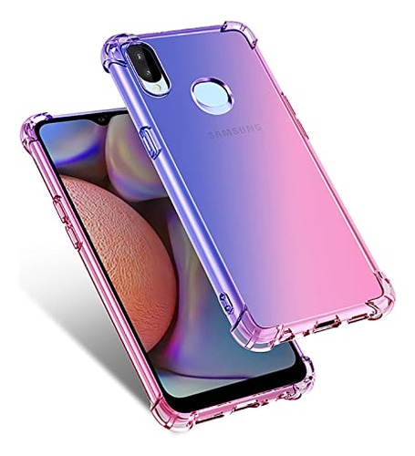 Funda Para Galaxy A10s Galaxy M01s Azul/rosa Delgado Suave P