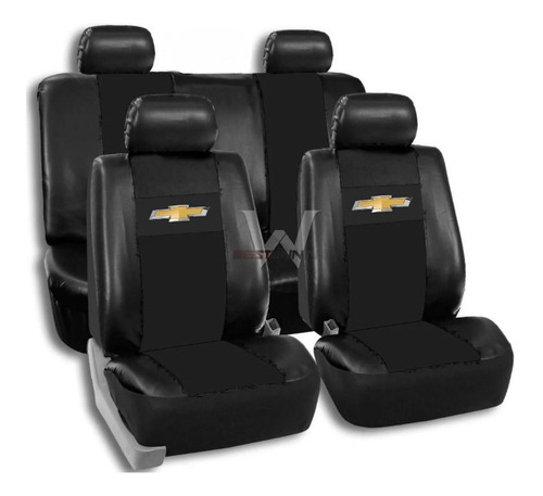 Fundas Cubre Asiento Chevrolet Spin 5 Asientos Cuero Eco Neg