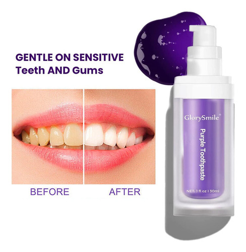 Pasta De Dientes Iriyand Purple Teeth For Blanquear Dientes