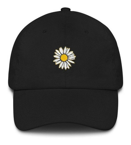 Gorros Bordados Dad Gorros Trap Flor Blanca