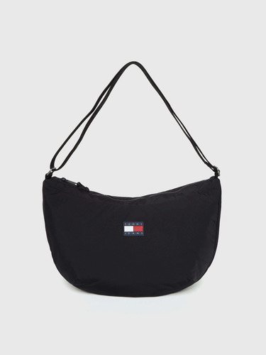 Bolsa Hobo Color Negro Con Logo Unisex Tommy Jeans