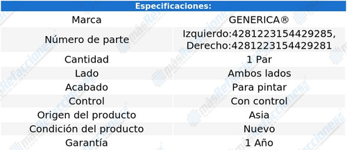 2 Espejos C/control Generica Tornado Del 2004 Al 2011