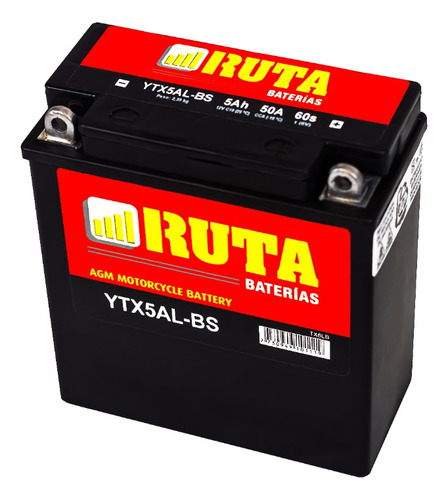 Baterias Para Motos Agm-gel Ytx5al-bs Ruta
