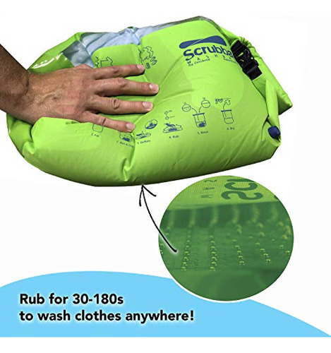 Lavadora De Manos Plegable Scrubba Con Bolsa De Lavado Portá