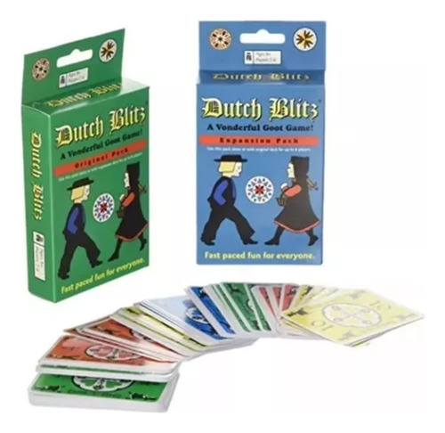 Qs Juego Cartas Dutch Blitz, Combinación Original Y Expansió