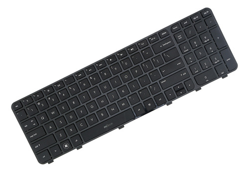 Teclado Hp Pavilion Dv6-7200 Dv6-7300 Dv6t-7000 Com Moldura Cor Preto Idioma Inglês Us