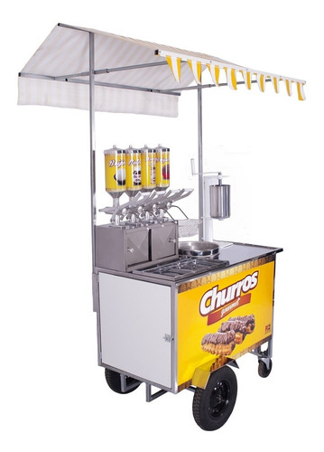 Imagem 2 de 5 de Carrinho De Churros Gourmet Pronto Para Trabalhar Completo