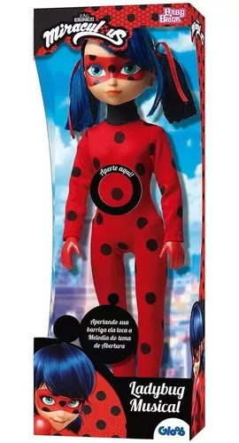 Kit Bonecos Articulados Miraculous Ladybug E Cat Noir Baby Brink