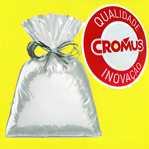 Saco Cromus Metalizado Prata Liso Presente 25x37 C/ 50 Un