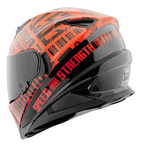 Imagen 2 de 4 de Casco Speed And Strength Ss1310 Fast Forward Negro