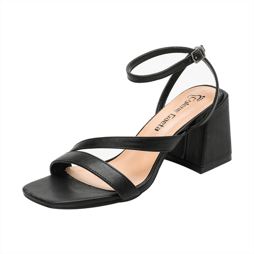 Sandalias De Tacón Mujer Correa De Tobillo Zapatos De Dama