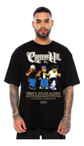 Camiseta Cypress Hill Los Simpson Over Size Hip Hop Rap