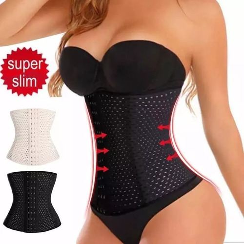 Faja Ballenado Modelador Reductor Post Quirúrgico 6 Ajustes Negro S