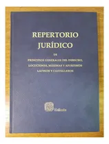 Comprar Repertorio Juridico De Principios Generales Del Derecho, Loc