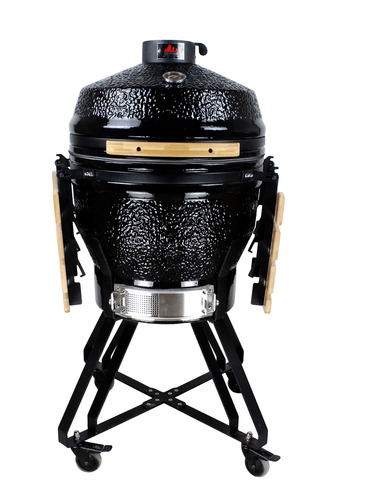 Imagem 5 de 6 de Churrasqueira Kamado Big Bob Egg Cerâmica Carvão Grill 22