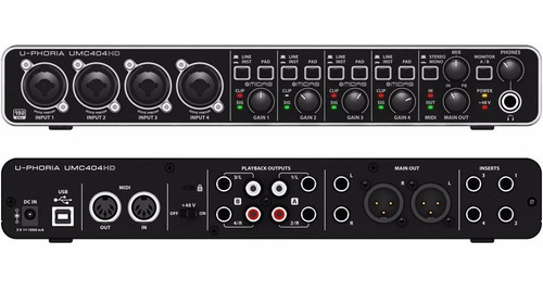 Behringer Umc-404hd Interfaz Interface De Audio 4x4 Canales