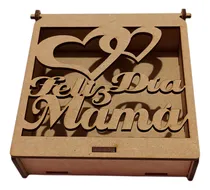 Comprar 45 Cajita Feliz Día Mamá Mdf Regalo Día De Las Madres 10mayo
