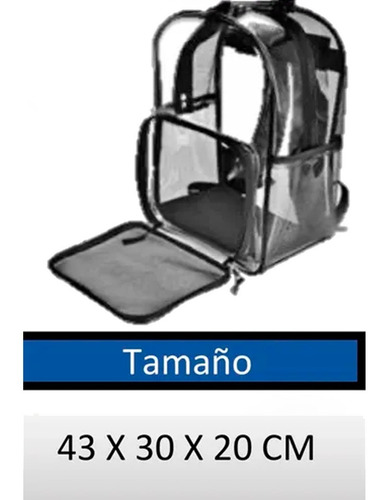 Imagen 6 de 10 de Mochila Bolso Transportadora Para Gato Perro Transparente L