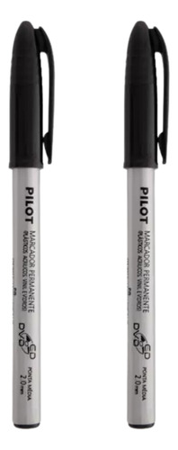 Marcador Permanente Cd/dvd 2.0mm Preto Com 02 Unidades Pilot