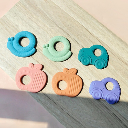 Pack De 6 Mordederas Para Bebé De Silicón Varias Figuras
