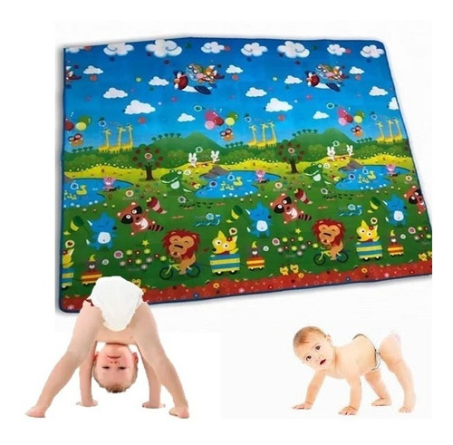 Alfombra Antigolpes Infantil Gateo Para Bebes 200x180 