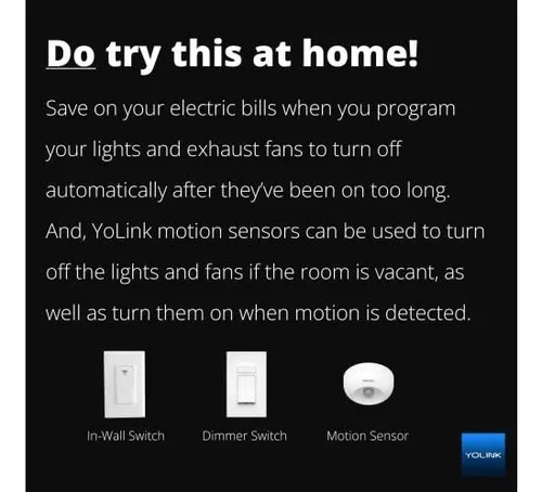 Interruptor De Pared, Luz Inteligente Yolink Sw De 1/4 De Mi