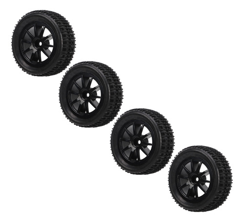 Llantas Rc Tires, 4 Unidades, Escala 1/16, 10 Radios Para Co
