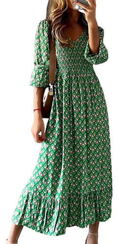 / Vestido Midi Chique Com Costura Com Babados, Bainha,