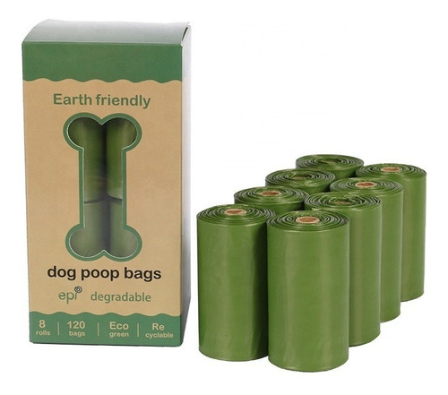 16 Rollos De Bolsas Biodegradables Para Caca De Perro.