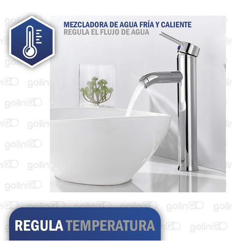 Imagen 6 de 10 de Llave Mezcladora Solvex Monomando Lavabo Baño Grifo Cromo