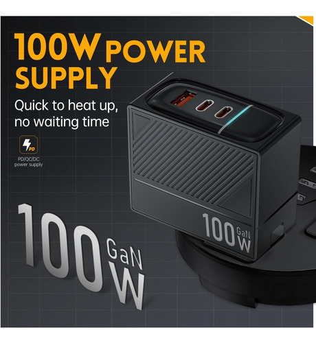 Fnirsi Hs-02b Kit De Soldador Portátil De 100 W, Calentamien