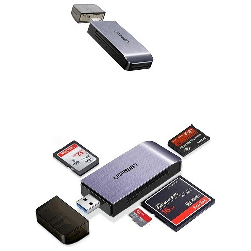 Usb 3.0 Lector Memorias Sd/tf/ms Compaq Flash Pc Aluminio