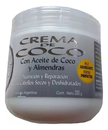 Crema De Coco + Aceite Almendras Doypack X250g + Pote X200g