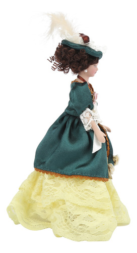 Doll House Victorian Lady 1/12 De Porcelana En Miniatura Par