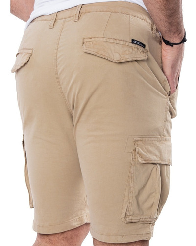 Imagen 3 de 8 de Bermudas Cargo Hombre Gabardina Importada Calidad Premium