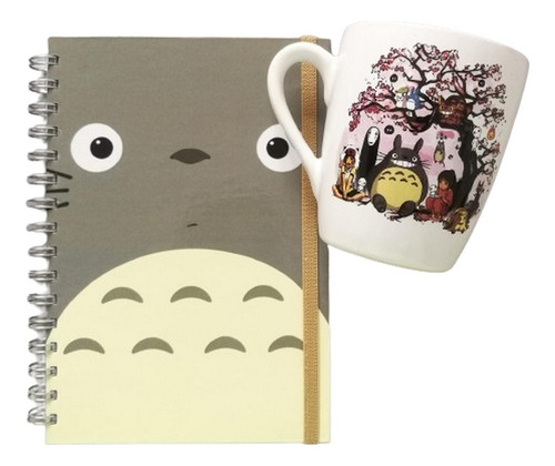 Combo Mi Vecino Totoro, Taza De Cerámica + Cuaderno A5