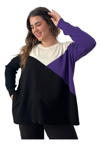 Sweater Tipo Remeron Mujer Talle Grande - Heloiza