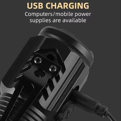 Linterna Led, Mini Linterna De Carga Usb, Lámpara Con Clip