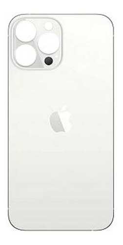 Tapa Cristal Trasero Apple iPhone 13 Pro Max Plata Blanco