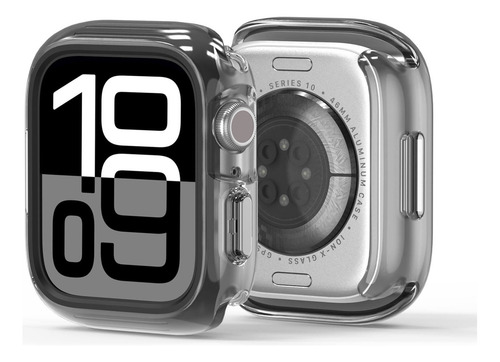 Capa Anti Impacto Dux Camo Para Apple Watch 10 (42mm) Cor Preto