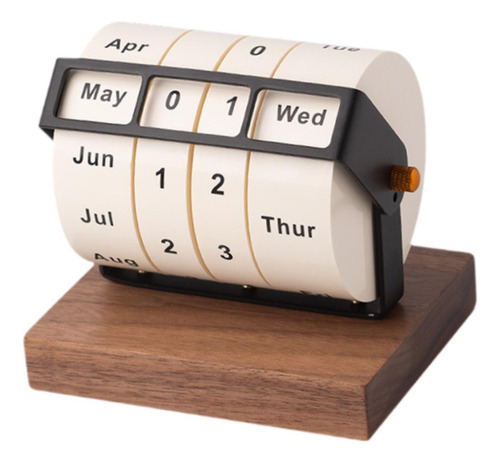 Calendario De Escritorio Giratorio Calendario Marrón Oscuro