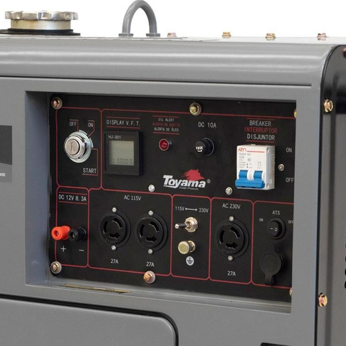 Generador diesel de cabina bivolta Toyama TDG7000sexp de 6kva