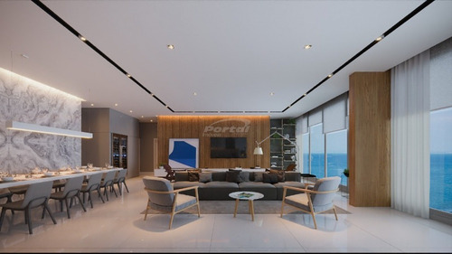 Imagem 5 de 30 de Al Mare Beach Front, Com 5 Suítes Com Home, Sala, Cozinha, Lavabo, Área De Serviço, Sacada C/ Churrasqueira Integrada, 4 Vagas De Garagens E Demais Dependências. Planta Final 01 E 02 Apto Unificado..