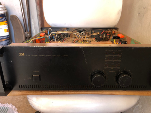 Amplificador De Potência Micrológc M1000 Conservada Preto 1.2 Kw (Usado)