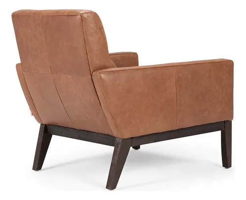 Poltrona Rosen Timber Cuero Camel