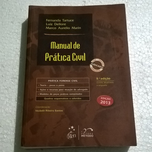 Livro Manual De Prática Civil 9º Edição - 2013