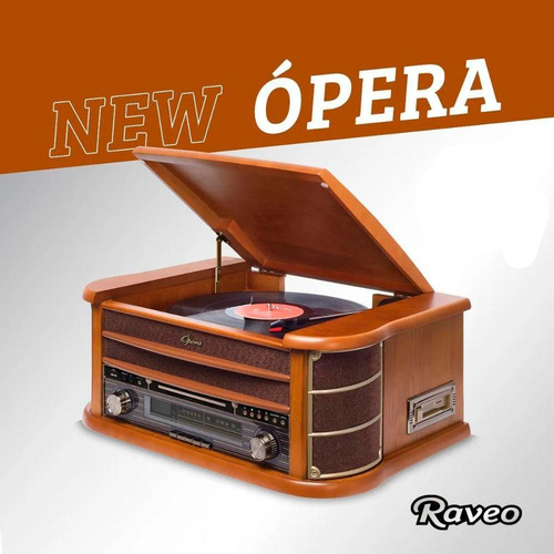 Imagem 4 de 9 de Vitrola Raveo New Opera Bt Toca-discos Cd Bluetooth Radio Fm