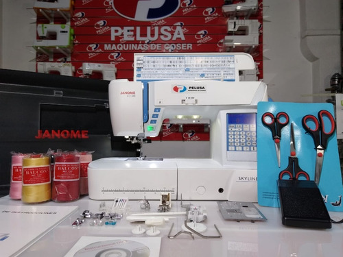 Imagen 8 de 10 de Janome Skyline S5 + Tijeras + Hilos De Regalo!!! Gtía 3 Años