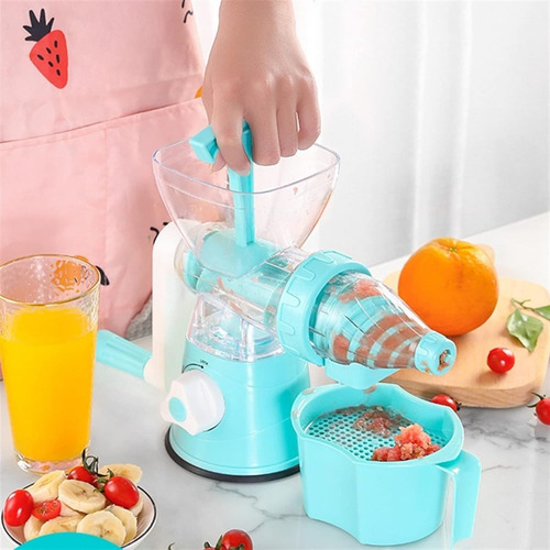 Exprimidor Manual Extractor Jugo Multi Color Rojo