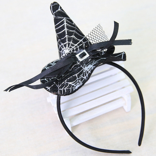 M Diadema Encaje Diadema Sombrero Puntiagudo Bruja